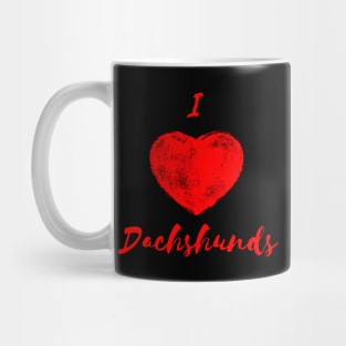 I Heart Dachshunds Mug